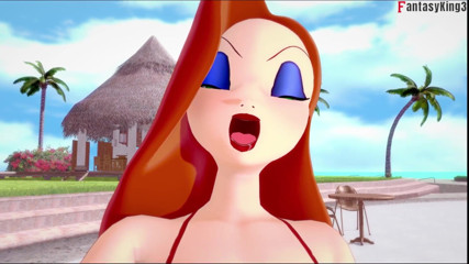 Fantasy king: Jessica Rabbit get fucked in a pool
