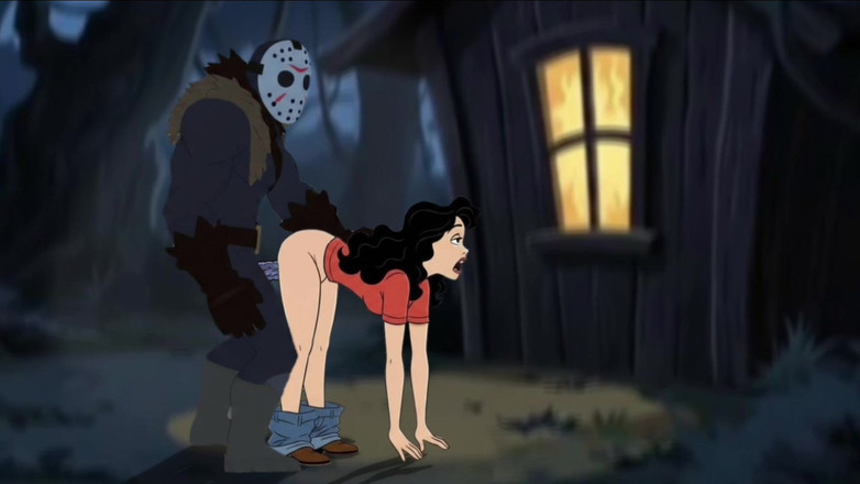 Octopussy Lovers Club: Studentin genießt sex in einem camp. Cartoon-horror-parodie