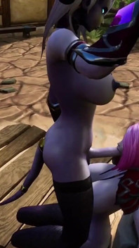 Draenei Futa fode Menina Draenei no Poço dos Desejos | Warcraft - paródia pornô