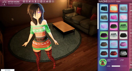 Cumming Gaming: อพาร์ตเมนต์ของเรา [Xmas Hentai porn play] ตอนที่ 1 รูมเมทโพสเซ็กซี่ในชุดซานต้า
