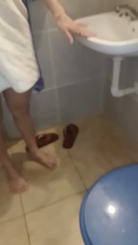 Latin Human Toilet Doing Her Piss in Mouth Job to Husband