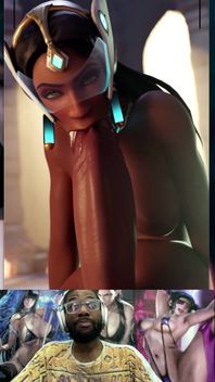 Milky Breast Hard Long Ass Futa Cock Symmentra Sends You This Sucking Her Own Dick