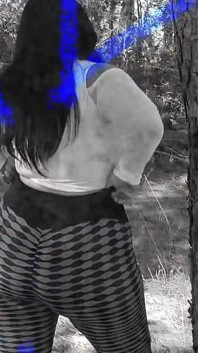 Mi esposa al aire libre