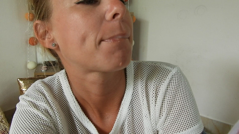 MissAnja_FH: Roztomilé růžové kalhotky Cum / egde Play