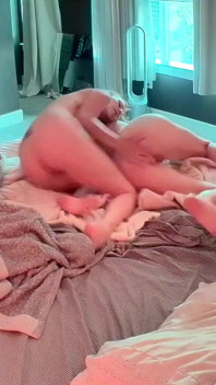 Stepmom and Stepdaughter Have Fun 69 on the Bed