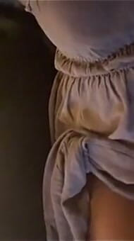 Having Fun in My Grey Dress!