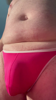 Small Cock Pink Thong