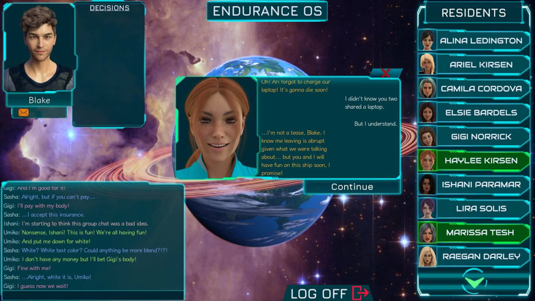 Dirty GamesXxX: Stranded In Space: gostosas enviando fotos nuas. Ep.12