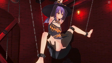 H3DC: 3d hentai bdsm bruja atada obtiene orgasmo cunnilingus