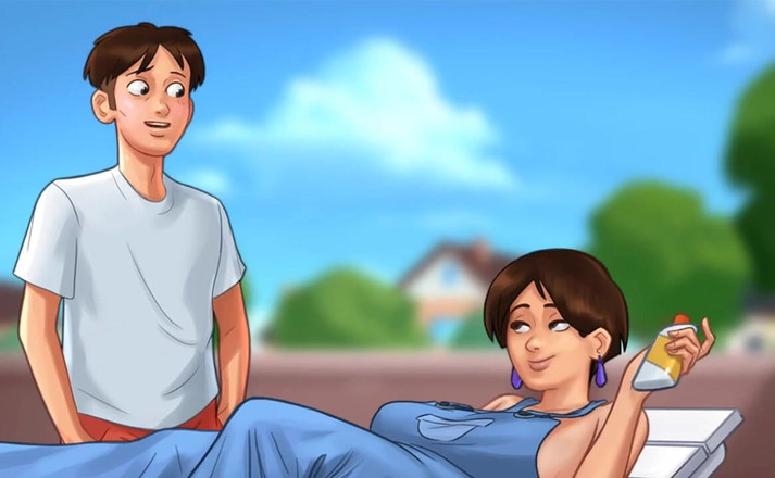 Miss Kitty 2K: Summertime saga - koekjestrommel - alleen alle seksscènes - Diane #1 deel 96