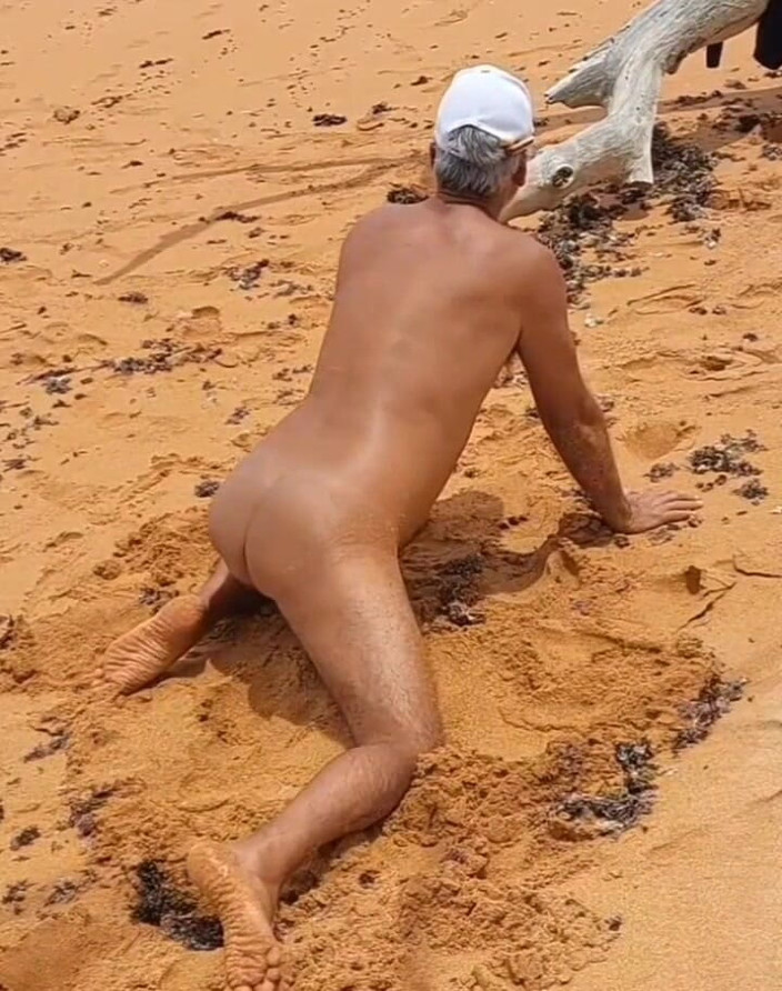 Ladysilvas: Naked Hot Ladysilva on the Beach Showing off Her Tanned...