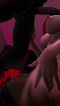 Medusa Queen dan batang hitam di kelab - Hentai 3d tanpa ditapis v352