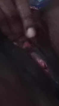 Nite Time Solo Masturbation Cumming Hard Fingering My Black Pussy