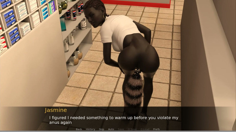 XXX Games Bunk: ATM Adventures- 5 - Gameplay - Roleplay - Ebony Shop Clerk with Anal Plug,...