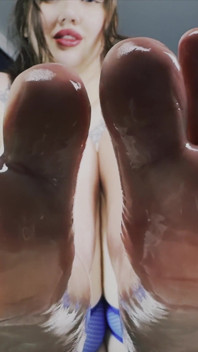 Naoliwione Stopy Asmr Powolna Podeszwa POV I Głęboki Szept Złośliwiec