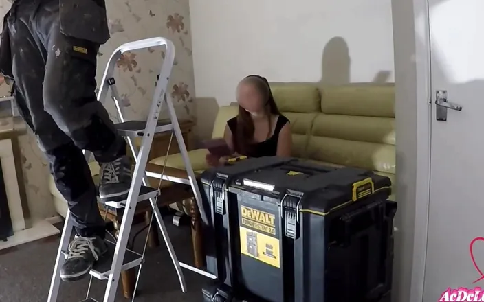 AcDcLovers: Home Alone, the Horny MILF Called the Handyman to Fuck...