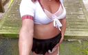 Kellycd: Amateur crossdresser Kellycd2022 sexy milf en mini falda y medias...