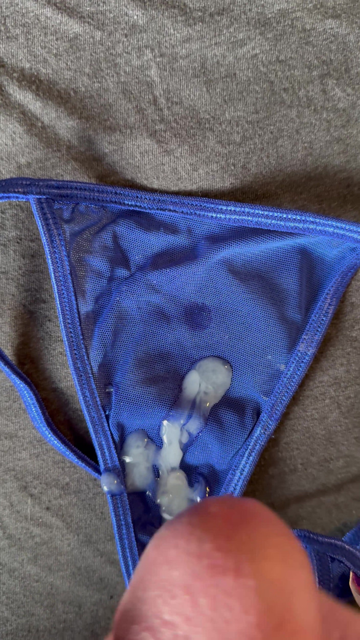 CumDaily: Cum on Wife’s Panties 22