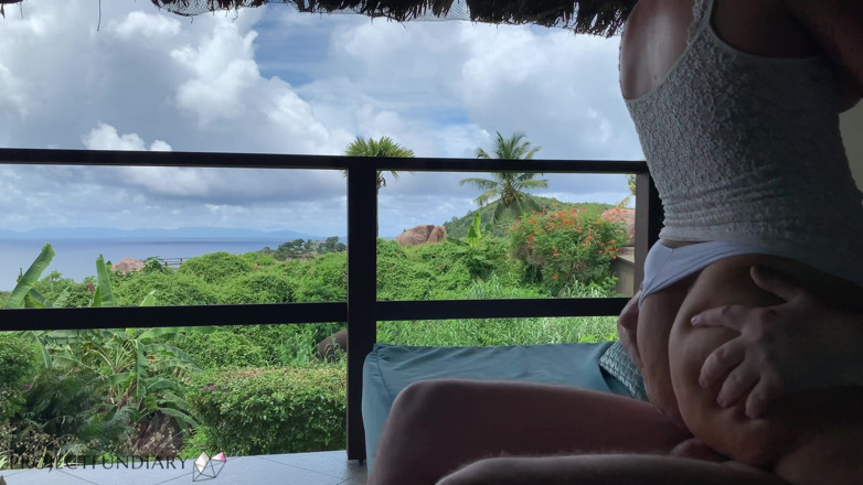 Projectsexdiary: Wife bouncing cock on balcony