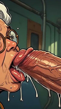 Older Women Blowjob Art