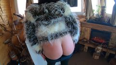 MilfyCalla: Deep-throat, Cum Play and Camel-toe- Leather and Fur Fetih 255