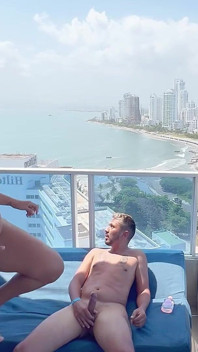 Sex in the Alutas with a View of the Sea with a Very Pregnant Woman