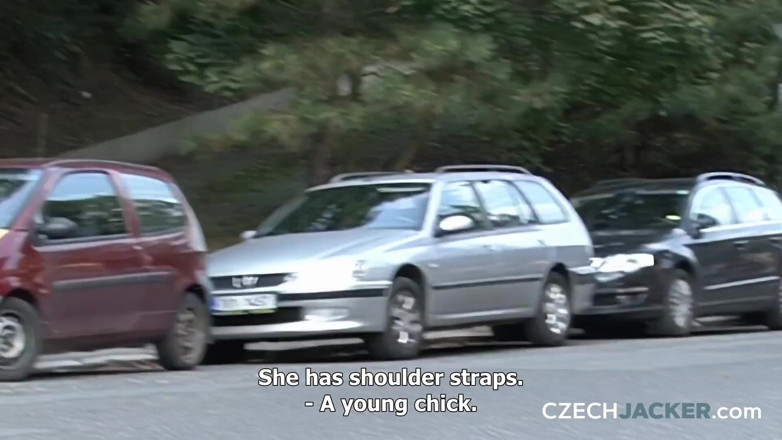 Czech Jacker: Checa Jacker 21: provocación sin cinturón - tetas que roban el show
