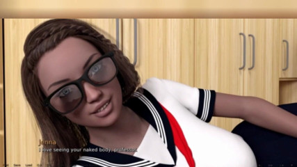 3DXXXTEEN2 Cartoon: Jenna ilk mastürbasyonunu yapıyor. 3 boyutlu porno çizgi film seks