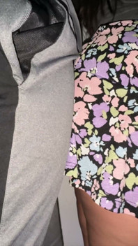 Big-assed Woman Touches a Stranger's Erect Penis. Flash Dick!!