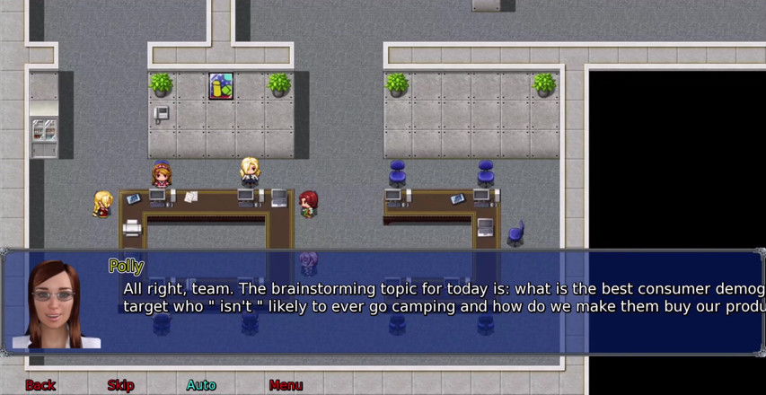 Johannes Gaming: The office wife #2 Simon keeps looking up Stacy's skirt.