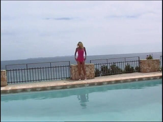 Porncentro: Pretty in pink blonde horny for some salty cock