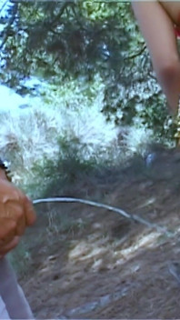 Karla Sanchez and Jorge, Pissing Together in the Forest