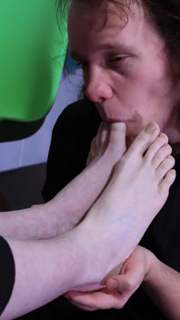 Lick the Dessert From Her Long Toes and Worship Her Big Feet