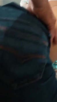 Sexy Booty Fucked by a Big Dick in Her Ripped Jeans