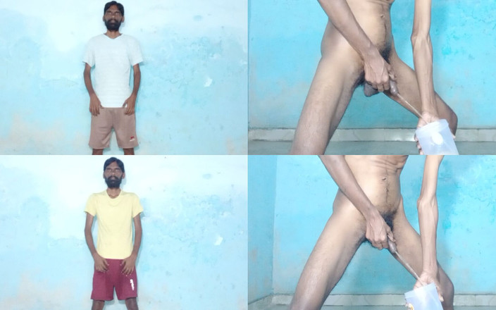 Rajesh Playboy 993: Rajesh playboy 993 iki kavanoza işiyor altın duş striptiz şaplak atıyor