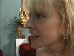 A Lesbian World: Mature blonde's pussy licked by younger blonde