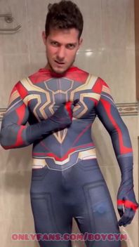 Gay Spiderman with a Cum Surprise