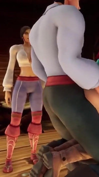 Roodharige elf wordt geneukt in het bijzijn van piraten - warcraft porno-parodie