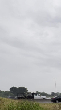 Rain-drenched Highway Exhibitionist: Muscular Stud Strips Naked Amid Rushing Traffic, Flexes, and Explodes in Ecstasy