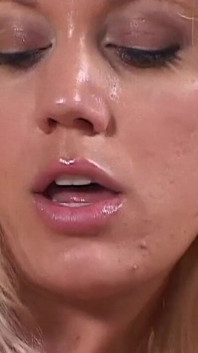Teen Blonde Does Perfect Blowjob and Swallows Cum