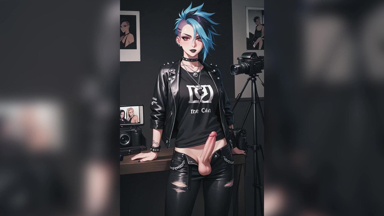 BBC Shemale: Ai grosse bite trans se masturbe du sperme