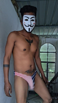Red Thong Open Cock
