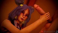The fox 3D: Valorant Neon reverzní cowgirl honění zezadu Od Chlupatá Animace se...