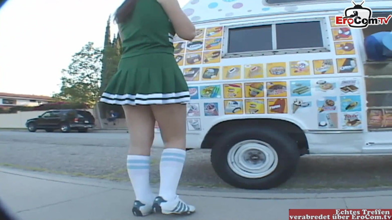 EroCom: Slim brunette teen girl pick up at the street