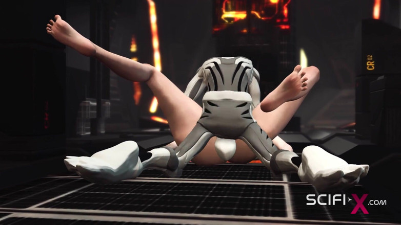 SciFi-X: Sesso con un alieno in un'astronave. Una giovane bionda sexy...