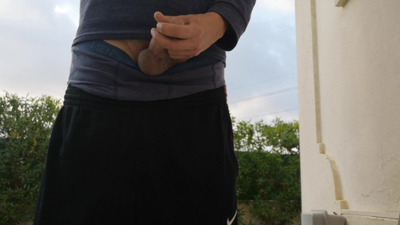 Rafael Torreano: Early Morning Jerkoff Outside in the Garden