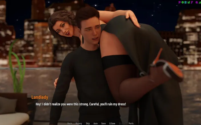 Porny Games: University Days by Greebo - Hotel Night with Stepmommy 9