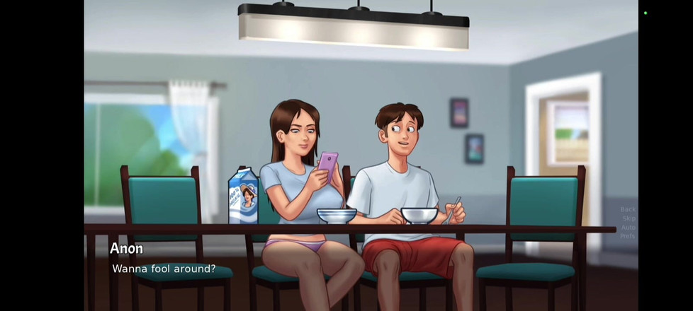 The anime king: Jenny meia-irmã em saga dinning room-summertime