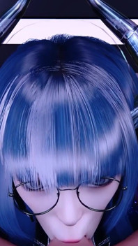 3 boyutlu büyük memeli sürtük cosplay modeli yeni mükemmel dövmesini gösteriyor