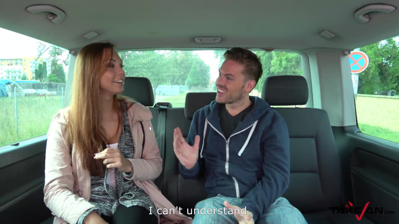 Take Van: Lost cute babe is always welcome in fake transport to...